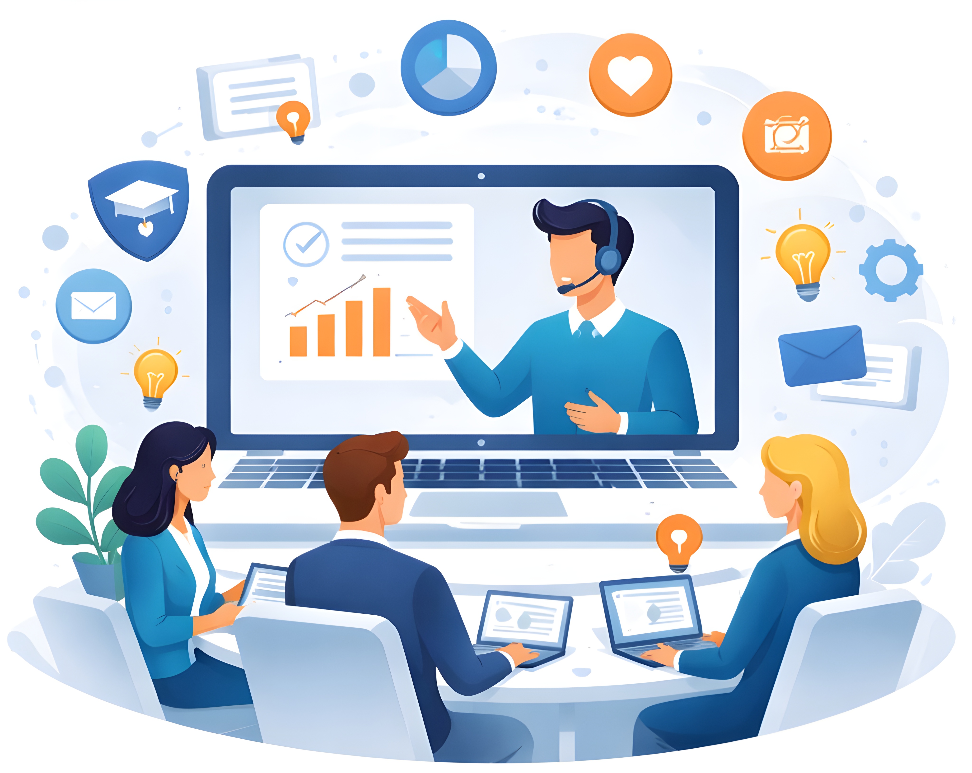 Technology Training Illustration